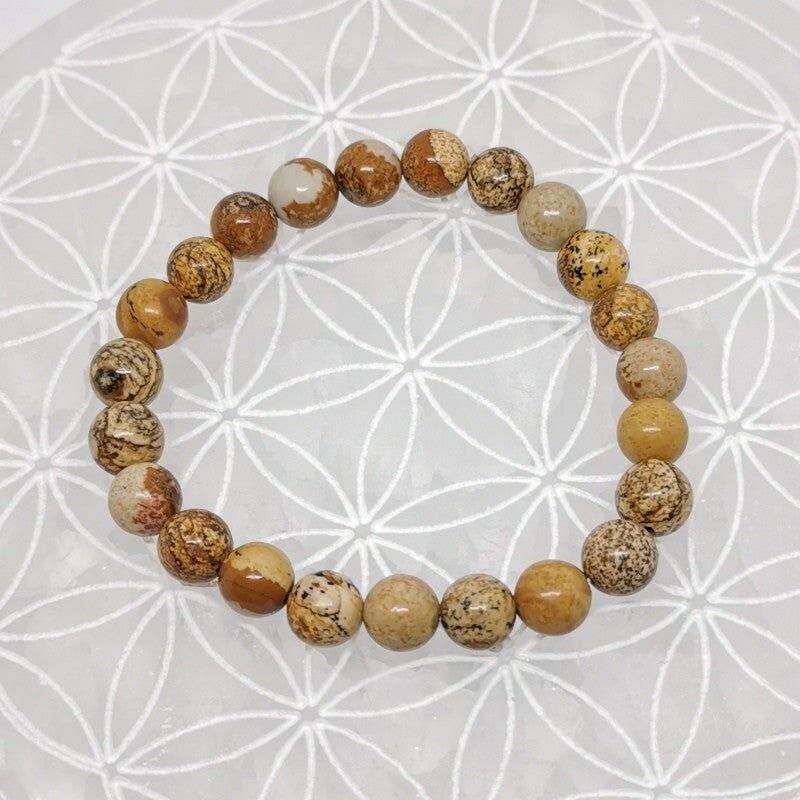 Armband – Landschaftsjaspis (8 mm)