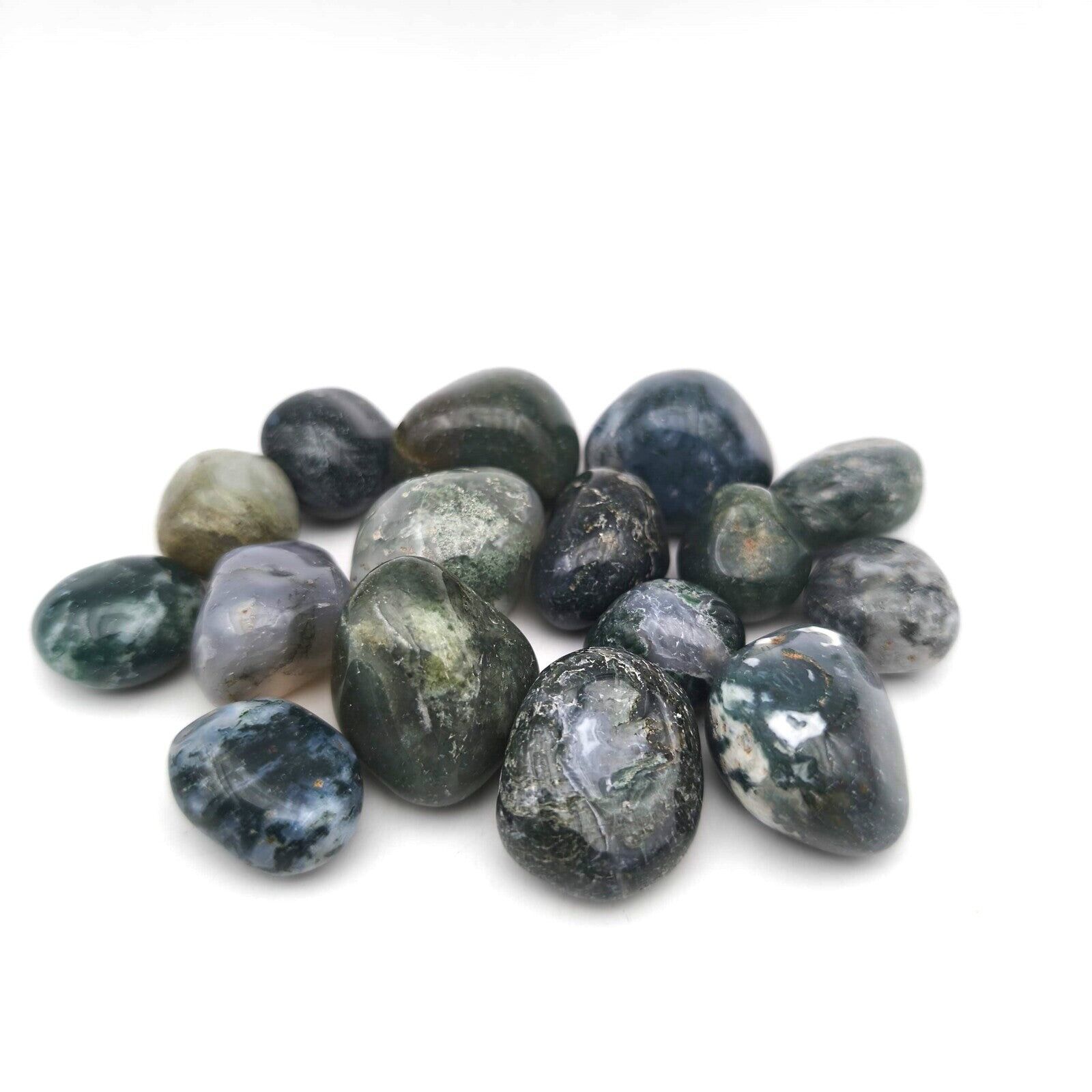 Trommelsteine ​​– Moosachat