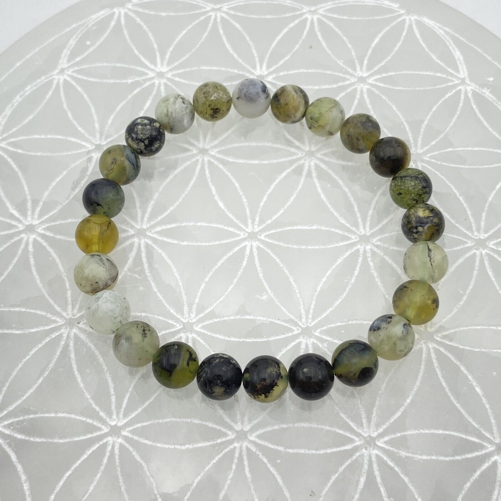 Armband - Grüner Opal (8 mm)