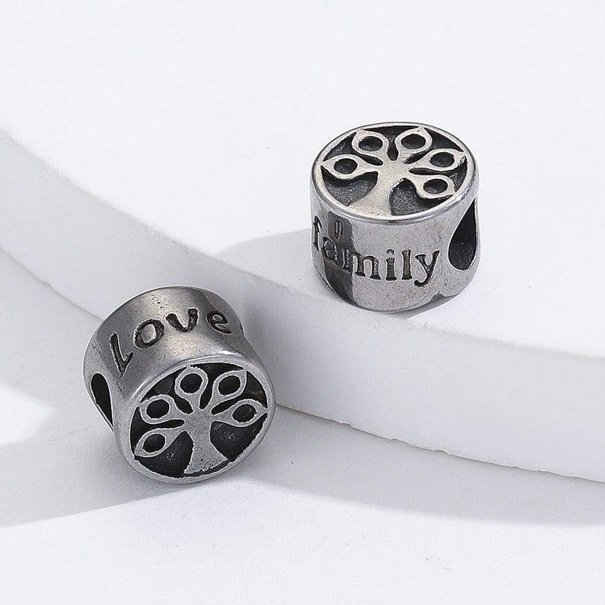 Stainless Steel Findings - Tree of Life / Love Family