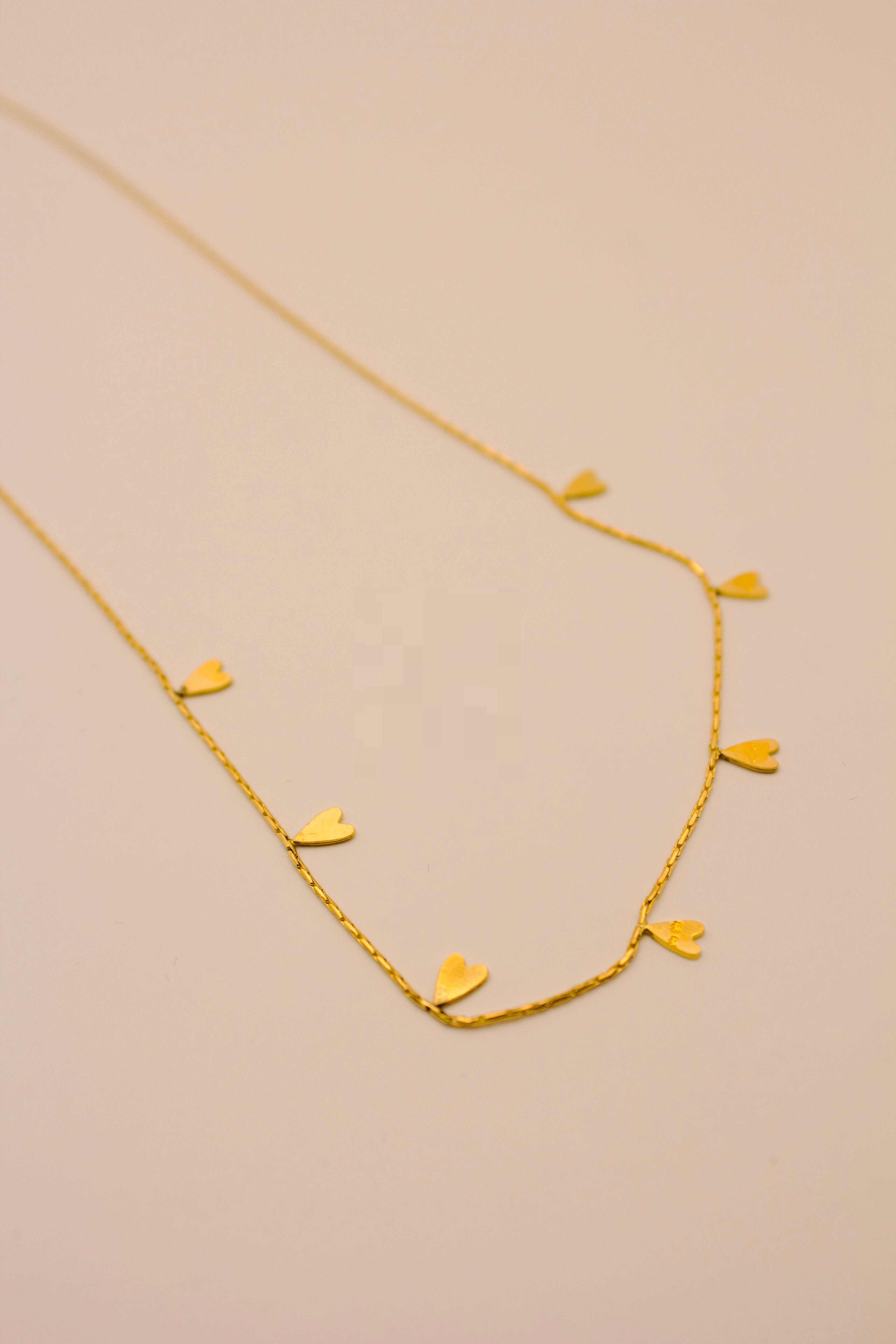 Collana Mini in the mood dorata con oro fino - realizzata in Francia