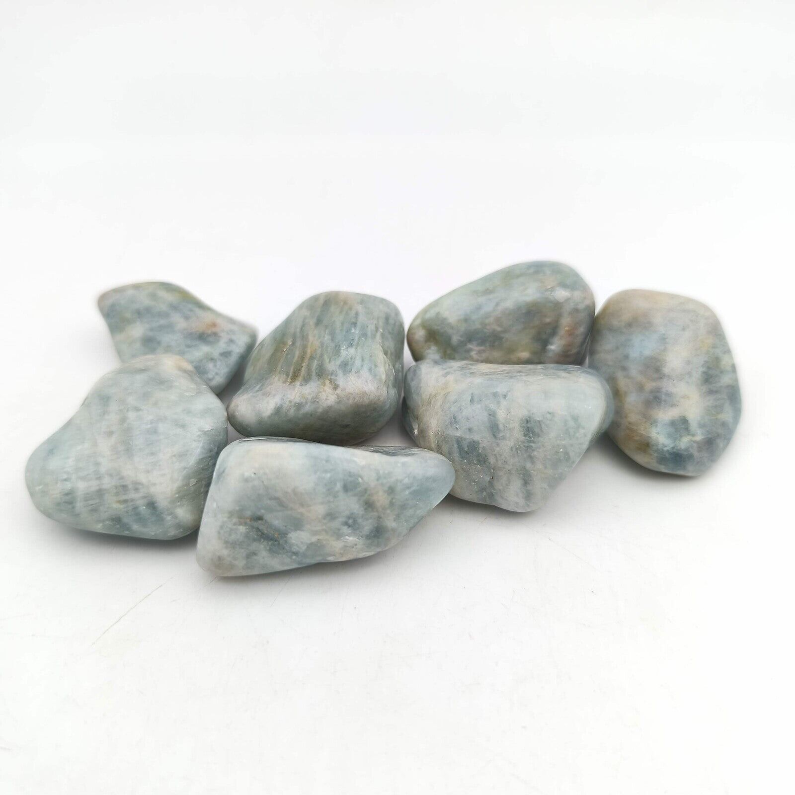 Pierres Roulées - Aigue Marine B - Lot de 200 gr