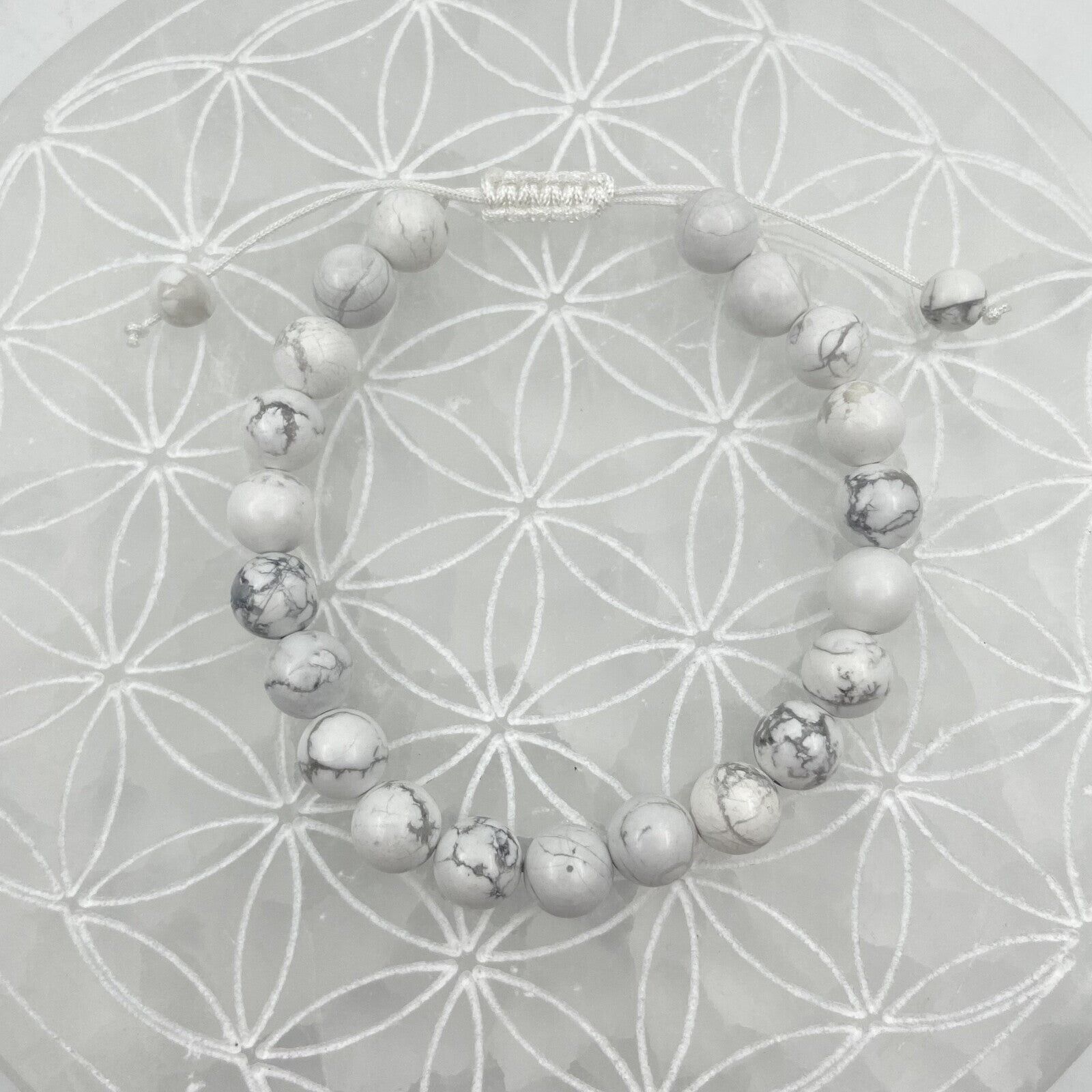 Bracelet Réglable Coulissant - Howlite