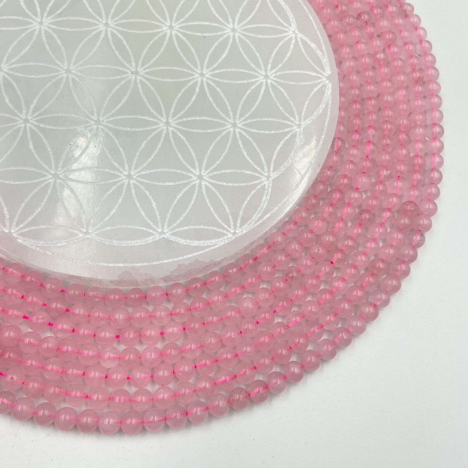 Row - Rose Quartz (6 mm)