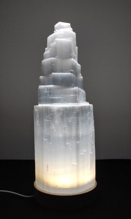 Selenite Lamp - Monolith (25 cm)