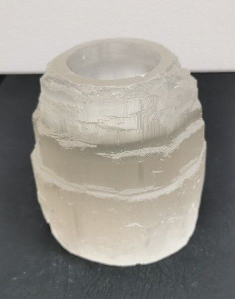 Selenite Tower Candlestick