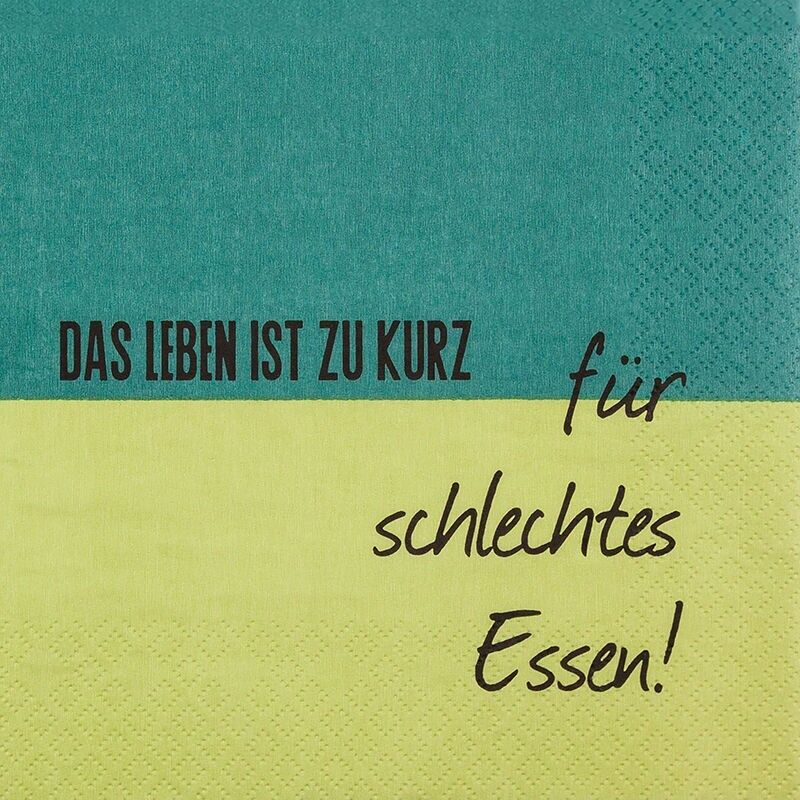 La vie est trop courte.