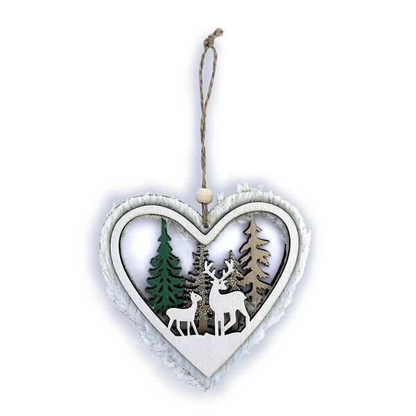 Anhängerfigur Herz-Hirsch