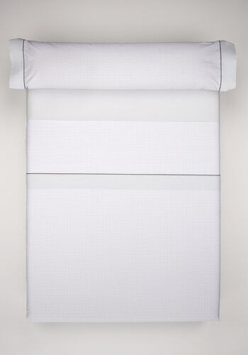 Ensemble de draps 4 pièces G59 100% percale de coton 200 fils pour lit 160 + 2 taies d'oreiller 2 1