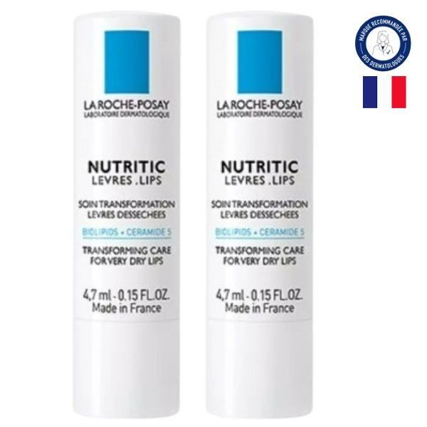 [3433425003467] LOT DE 2 LIPIKAR NUTRITIC LEVRES 2X4,7ml