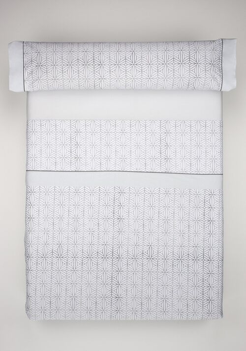 Juego de Sábanas 4 Piezas G56 100% Algodón Percal 200 Hilos para Cama de 180 + 2 Fundas de Almohada 2