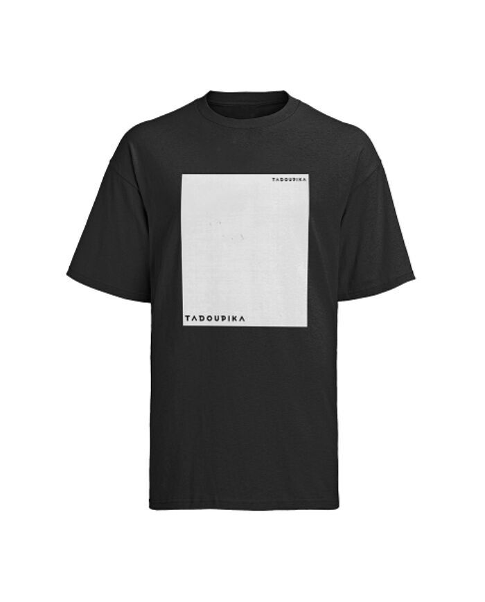 T-shirt noir en coton homme fabriqué en France Tadoupika