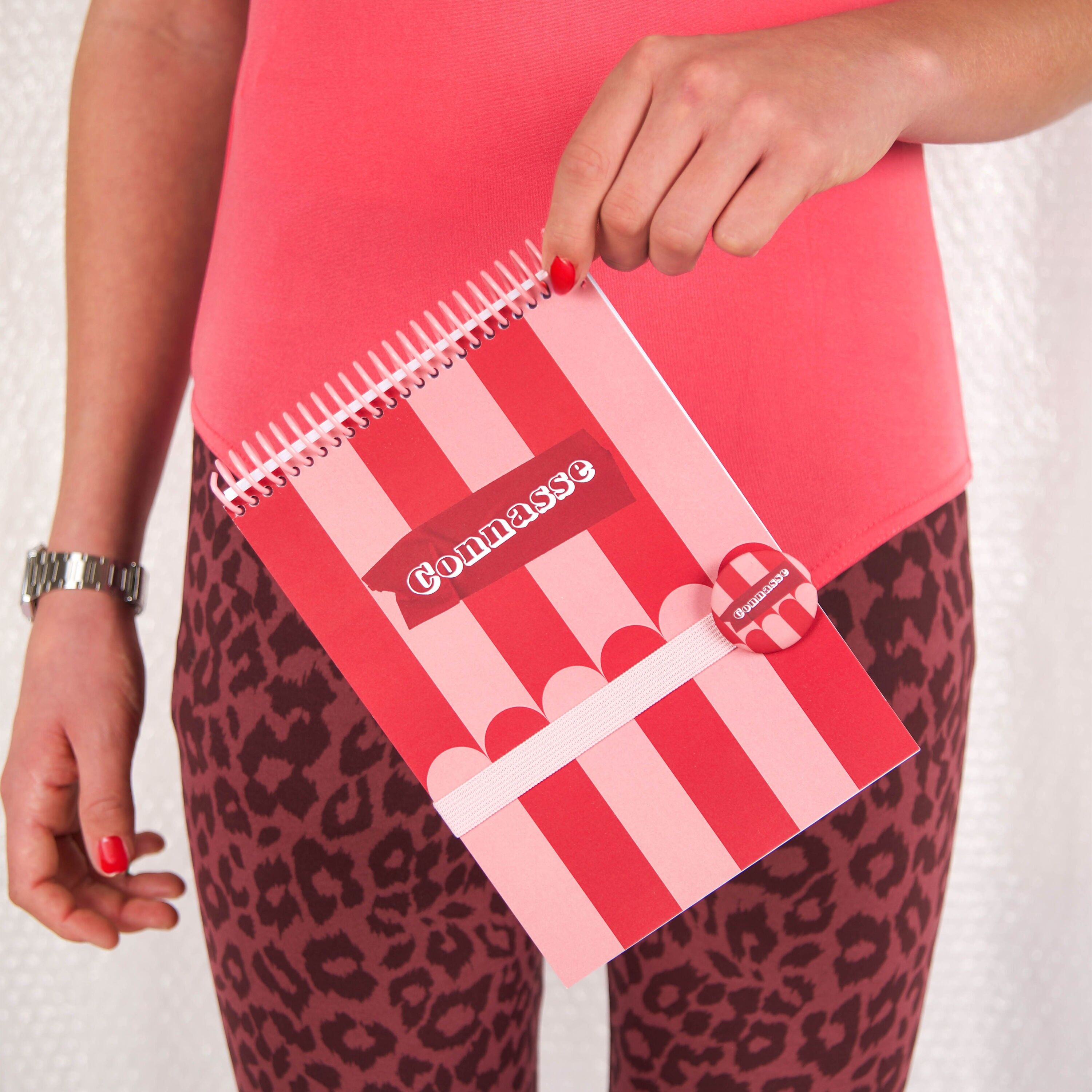 "Bitch" Notebook – Made in France – A5 – Spiral Bound + Elastic Band + Badge