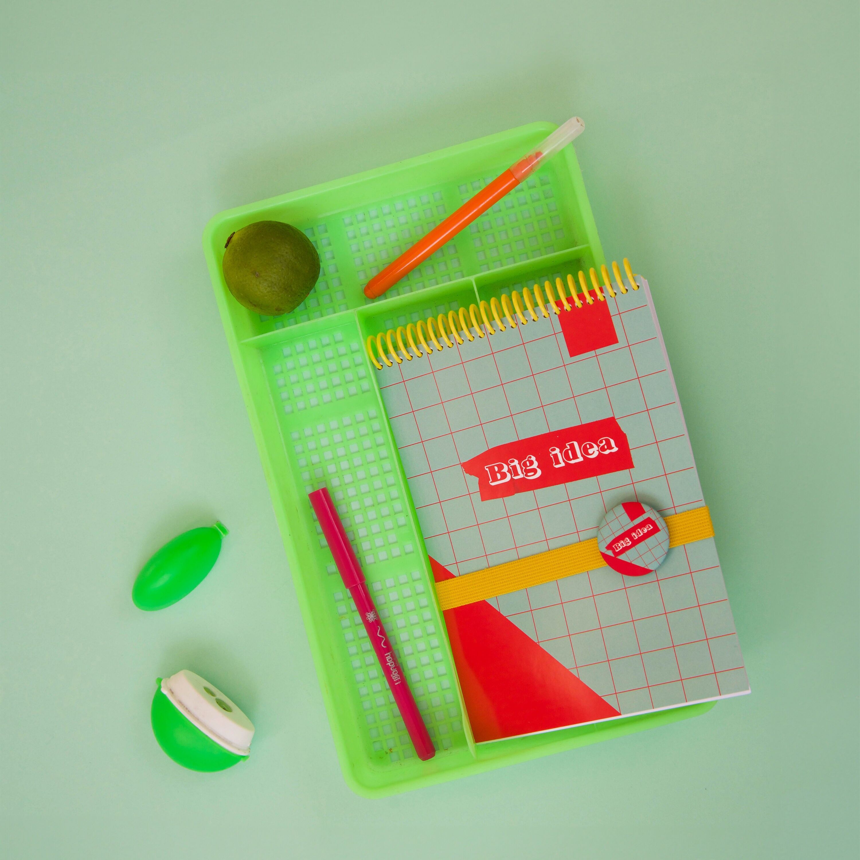 A5 “Big Idea” Notebook – 75 pages – Made in France – Matching elastic band & badge – Mauvaises Graines