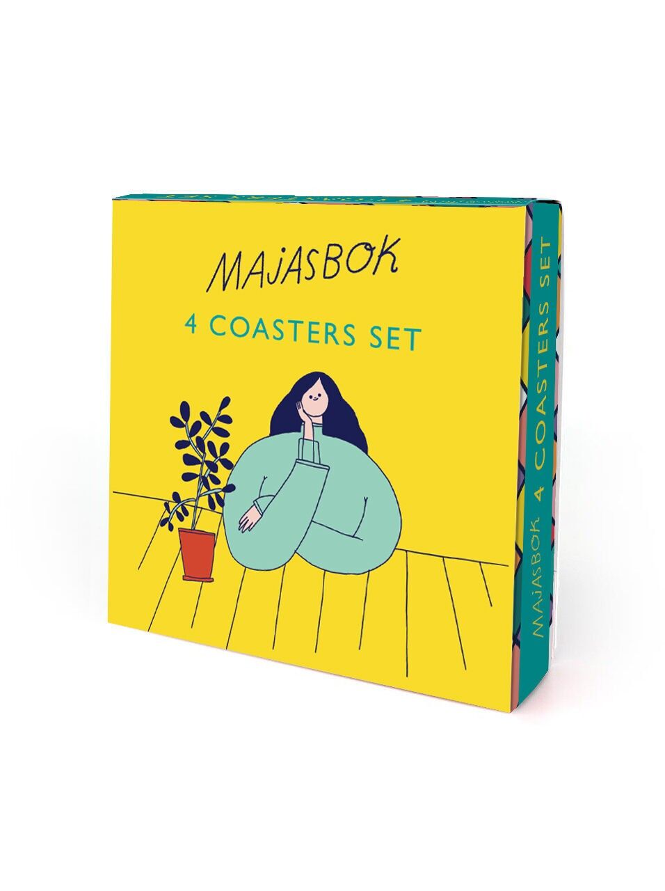 Regalo divertente - Confezione da 4 sottobicchieri (MAJBOX02) di Majasbok