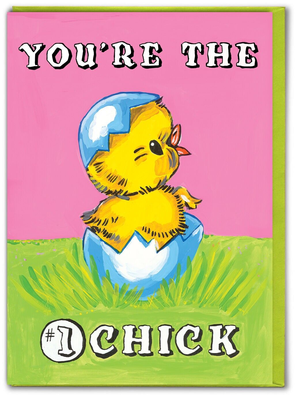 Divertente n.1 Biglietto di auguri di compleanno per pulcini di Magda Archer