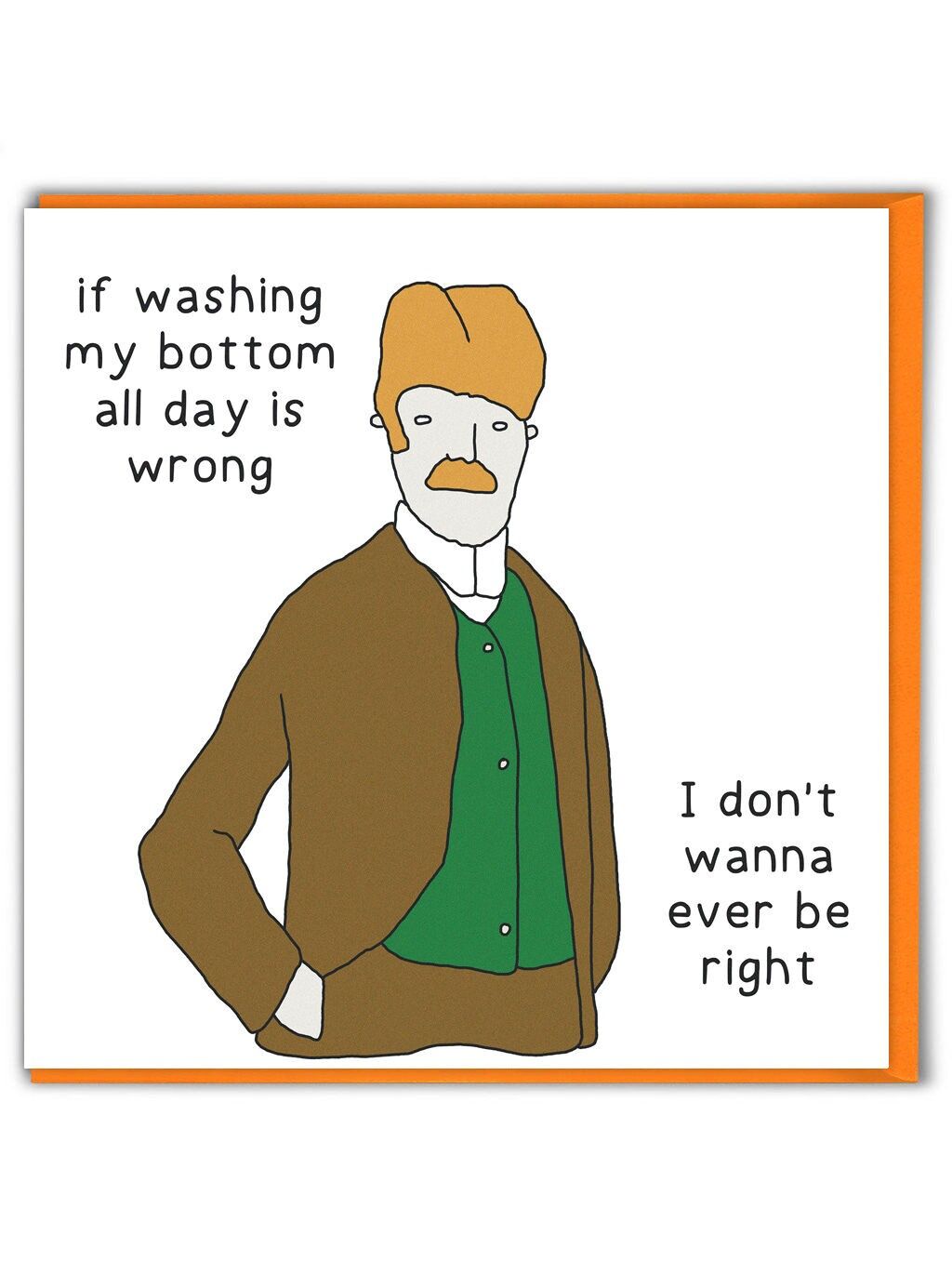 Lustige Grußkarte zum Thema Waschen von Otherwhats