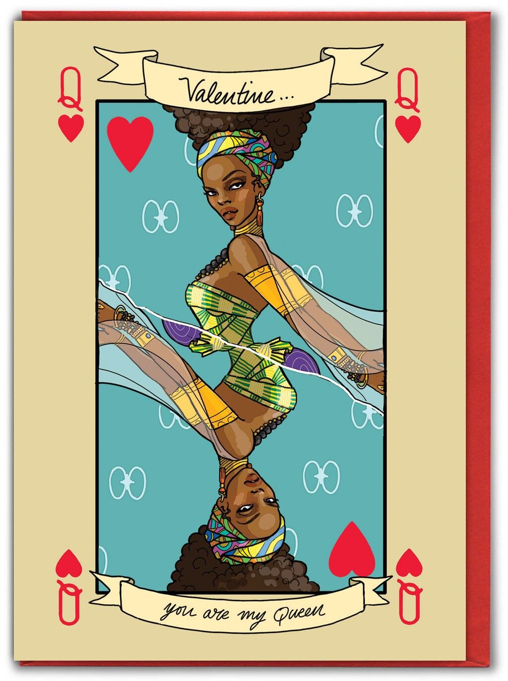 Lustige Valentinskarte „Meine Königin“ von Bryony Walters