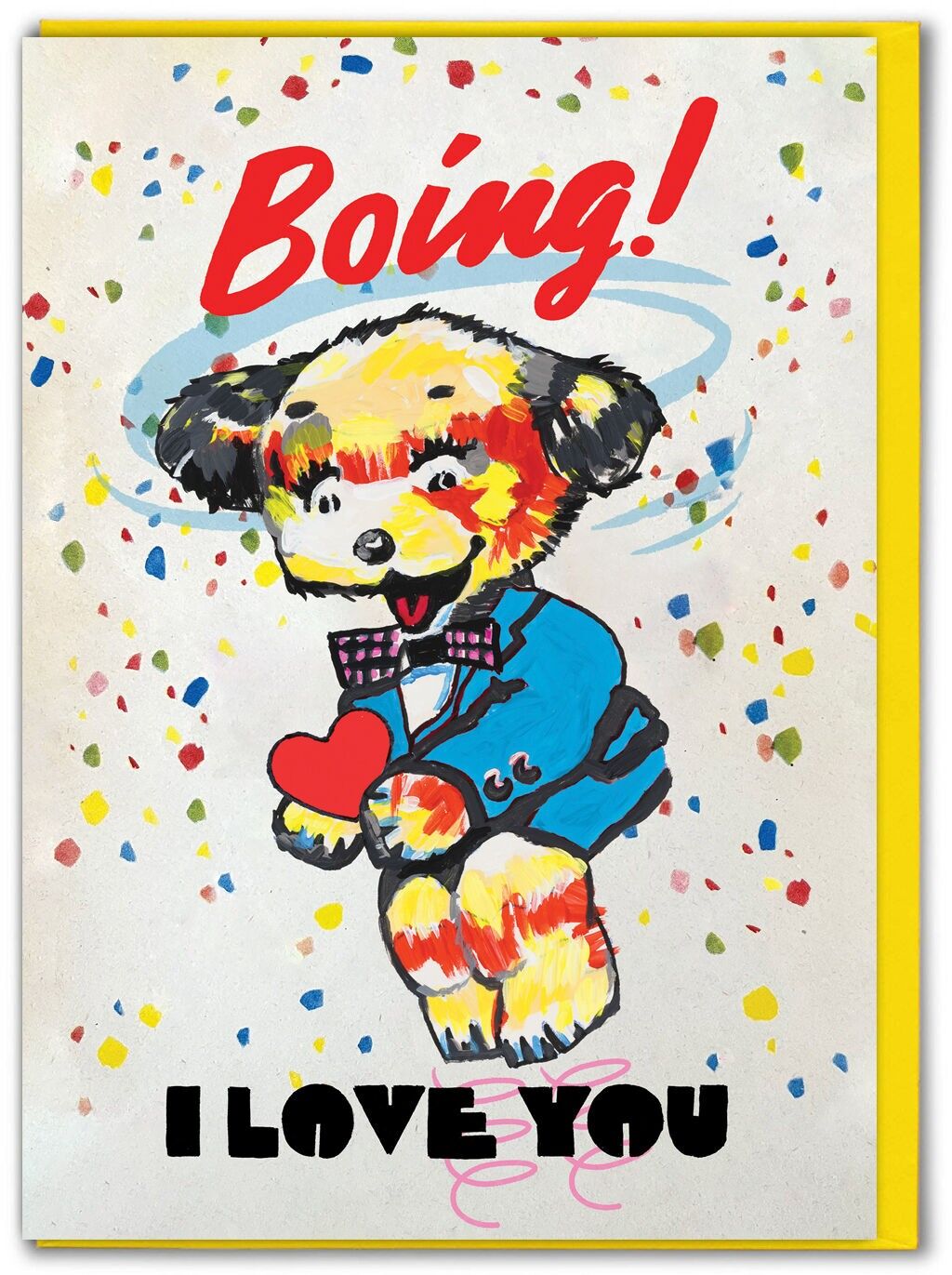 Lustige Boing-Grußkarte für jeden Tag von Magda Archer