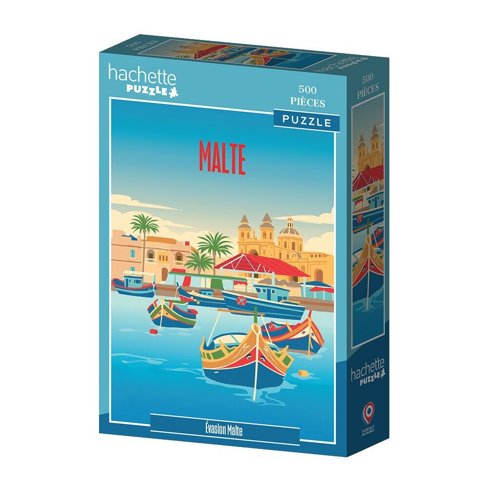 500-teiliges Puzzle von Hachette – Malta Escape