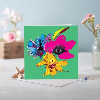 Flora Trio Greetings Card