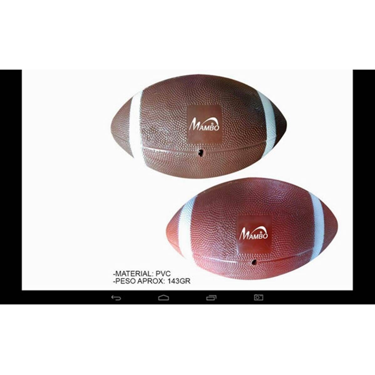 Offizieller 380g Rugbyball mit Netz (wird unaufgepumpt verkauft)