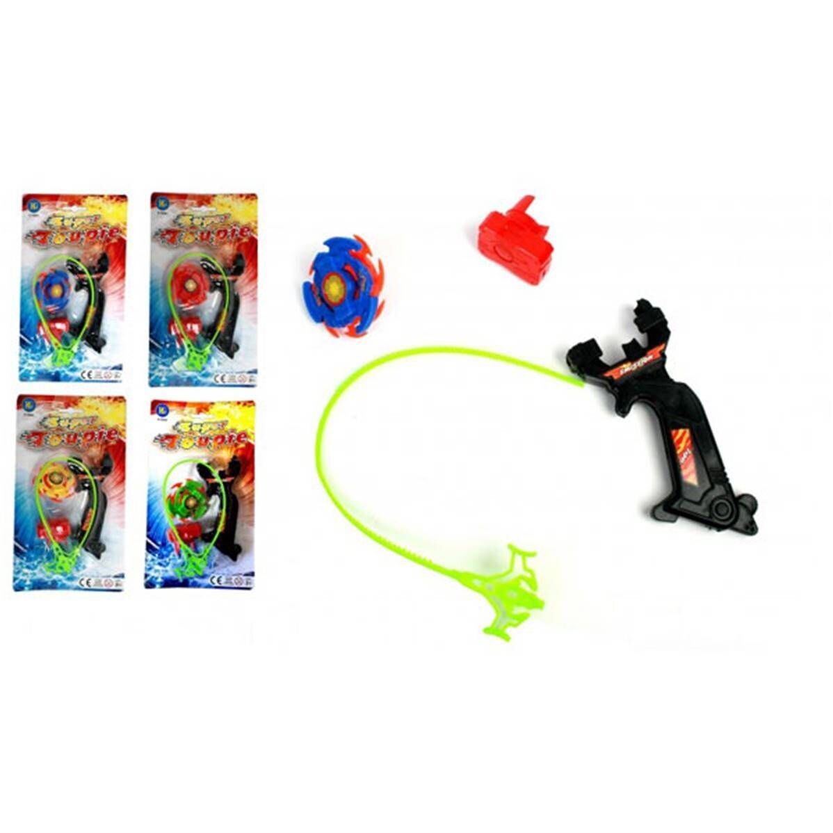 Blisterpackung Fighting Top 6 cm mit Launcher