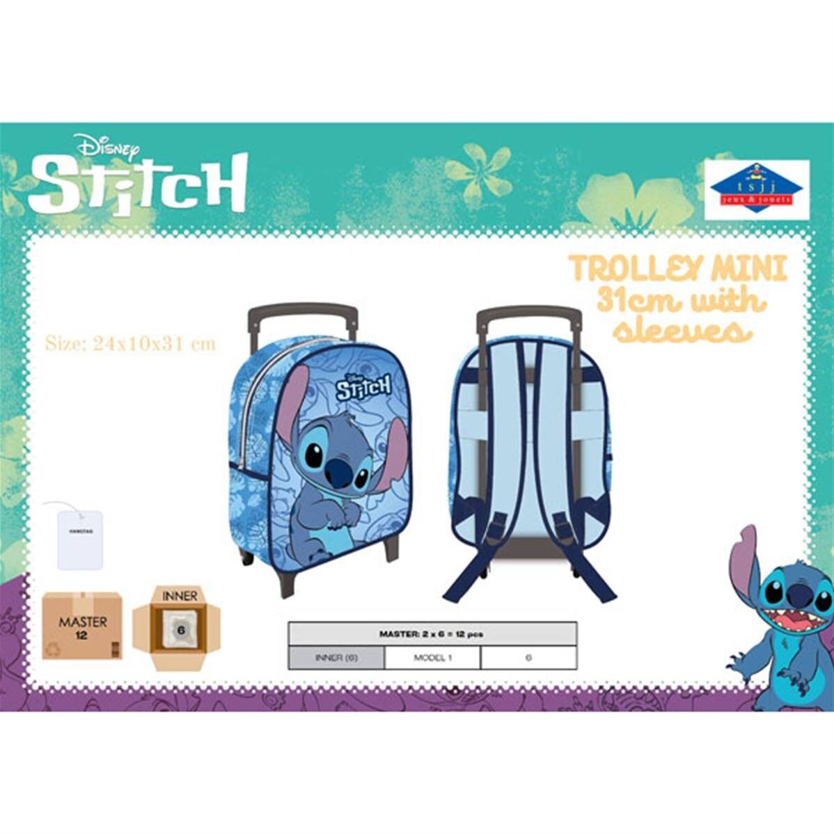 Stitch Trolley-Tasche 31 x 24 x 10 cm