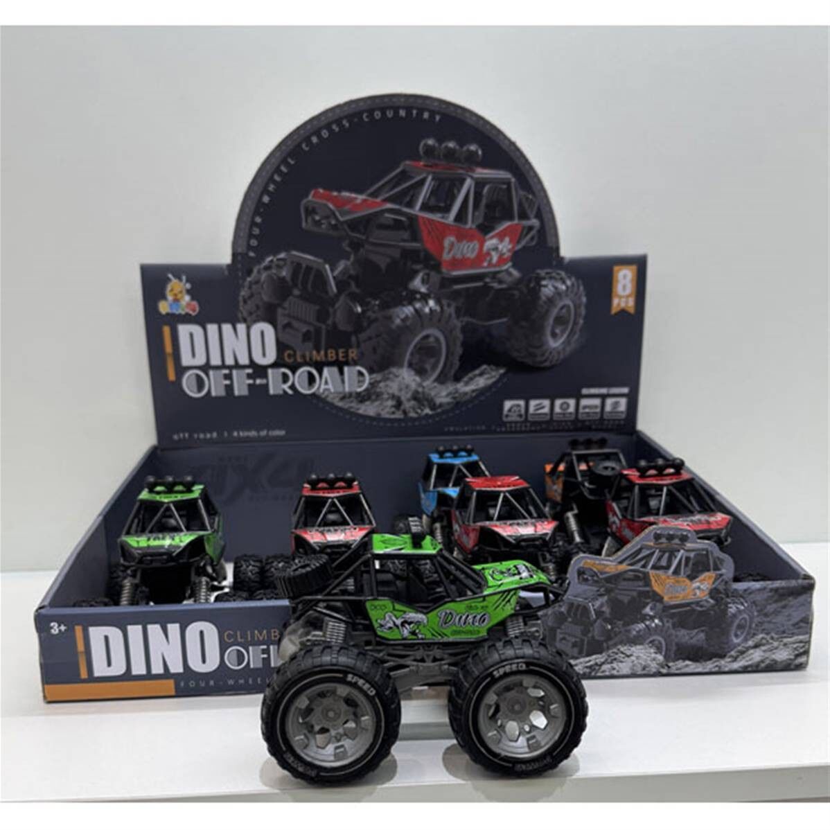 Passeggino a trazione posteriore Press & Go 14 cm, 4 colori assortiti