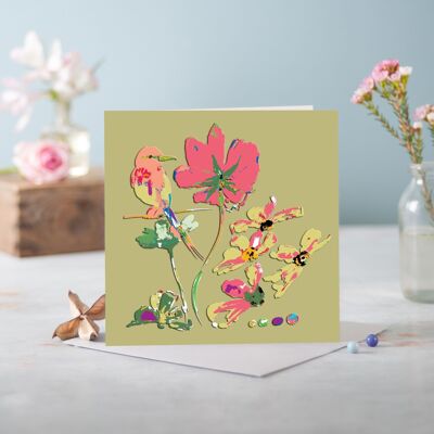 Flora Isabella Greetings Card