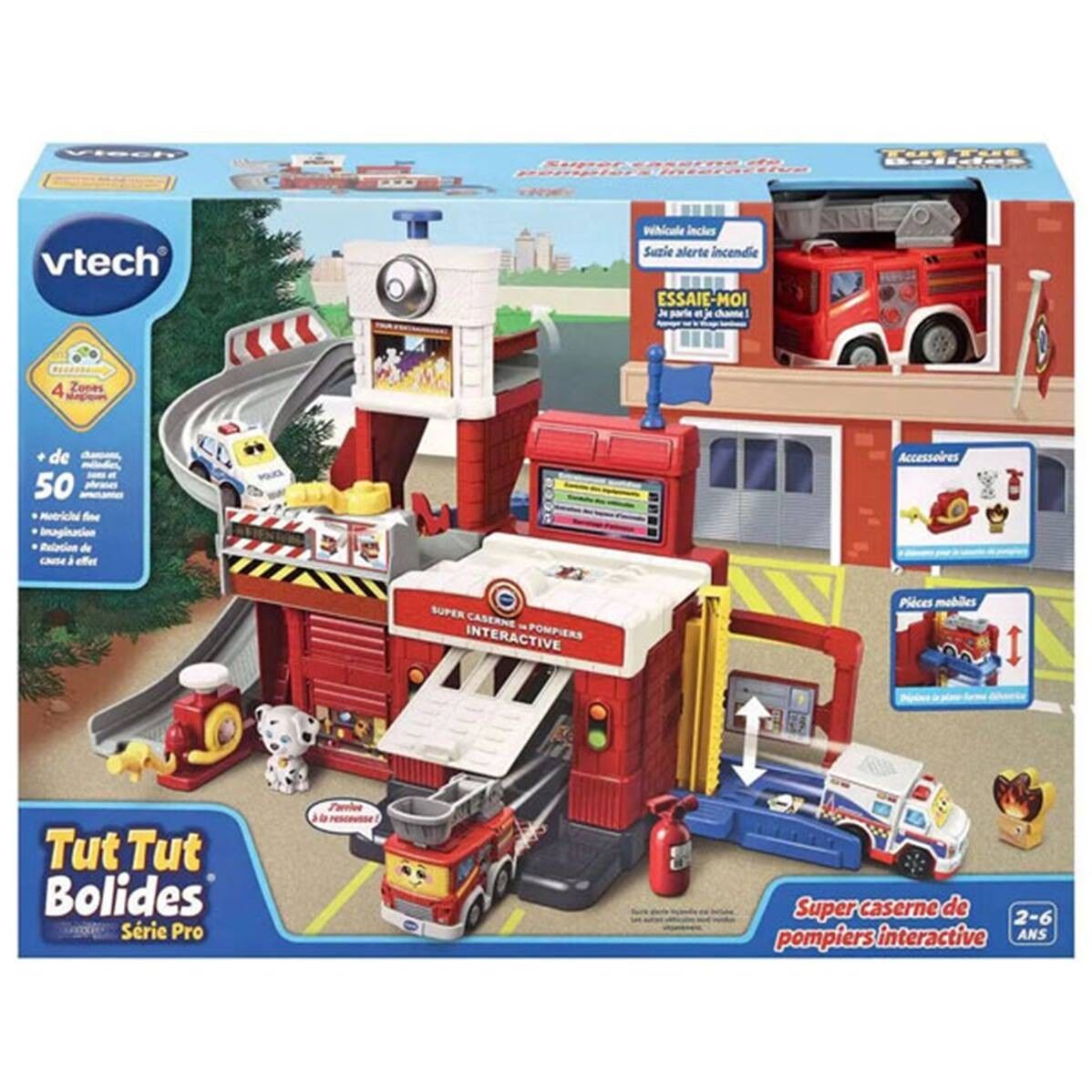 Tut Tut Bolides Pro Series - Caserma dei vigili del fuoco super interattiva