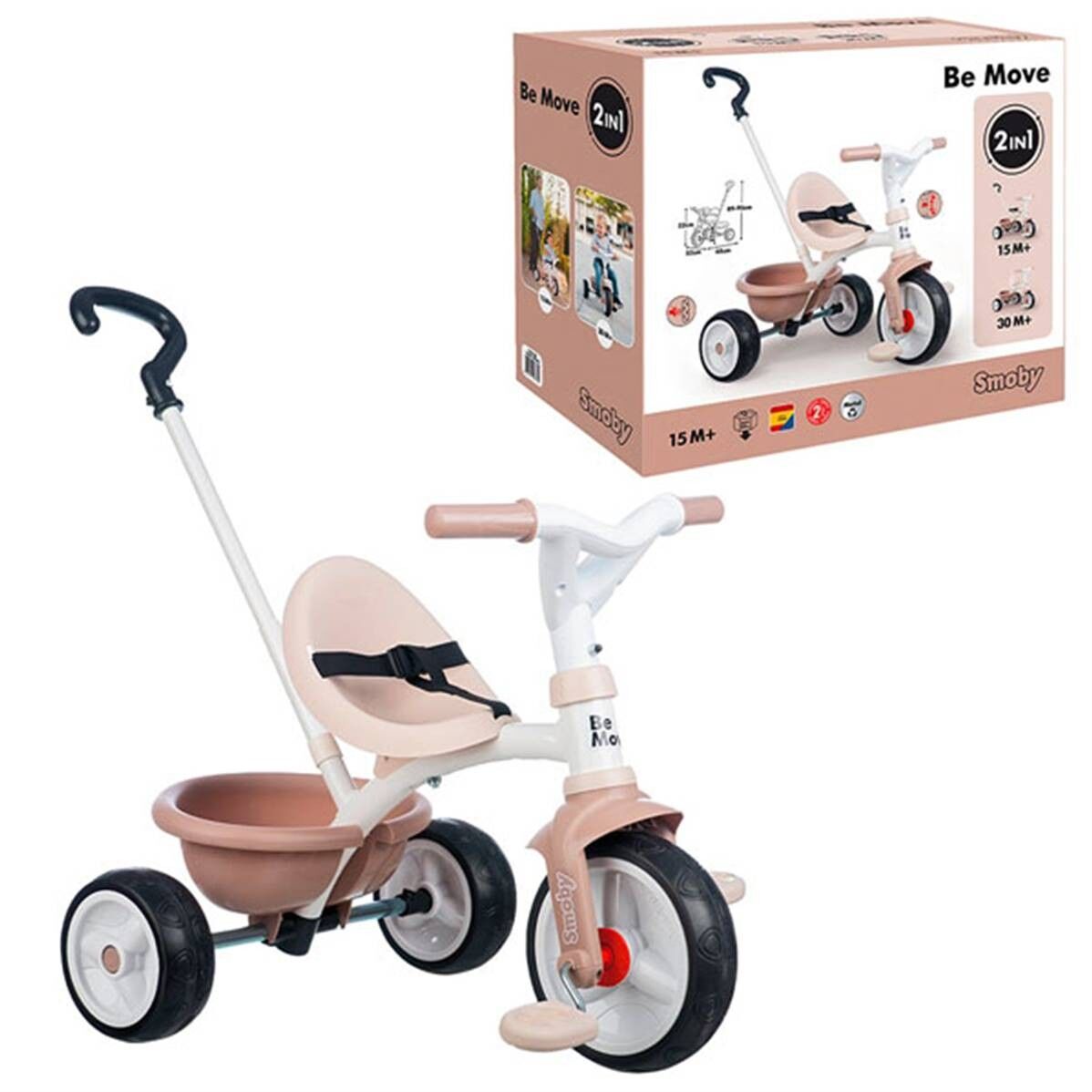 Be Move Beige Triciclo - Convertibile 2 in 1