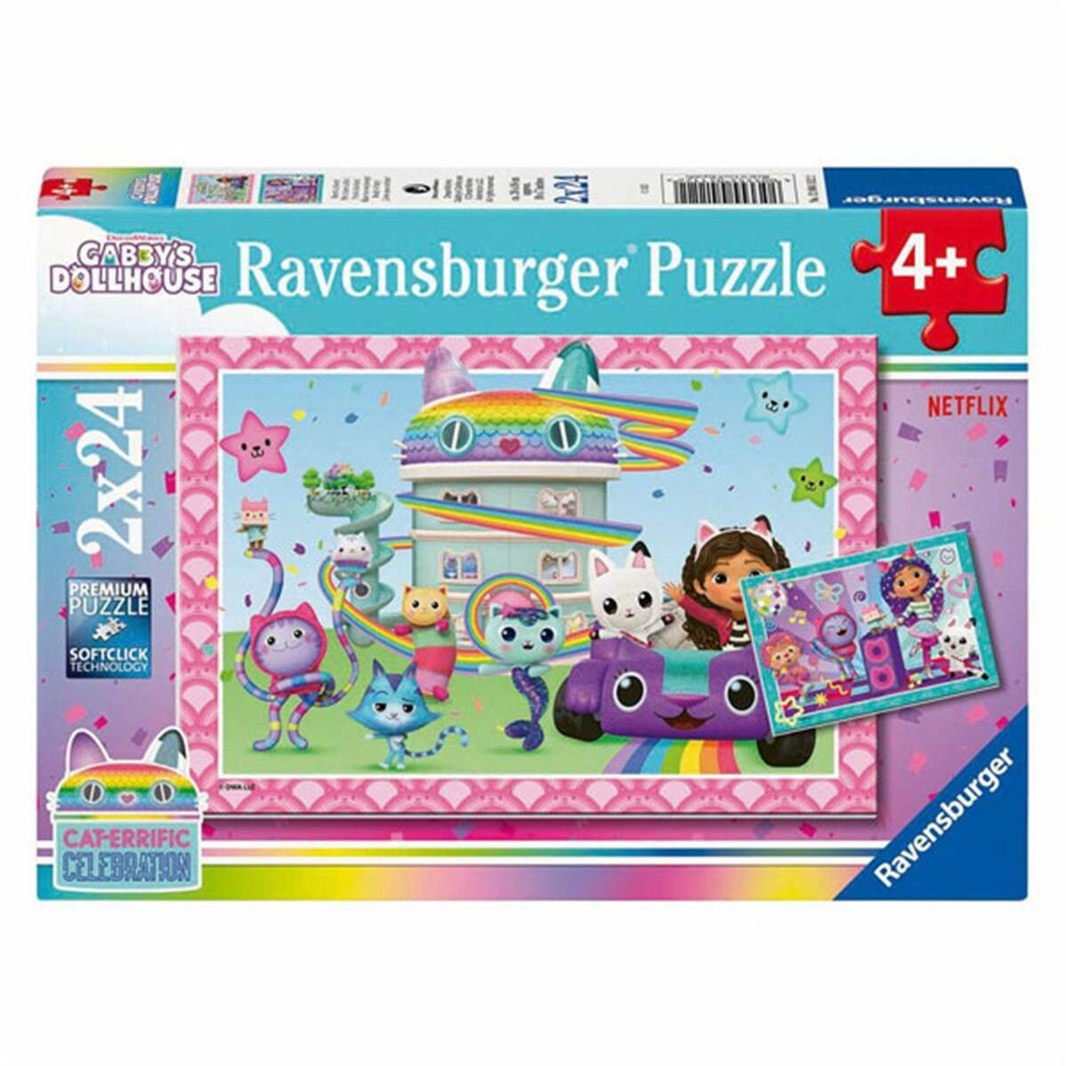 2x24 Puzzles – Bereit für die Party!- Gabbys Puppenhaus