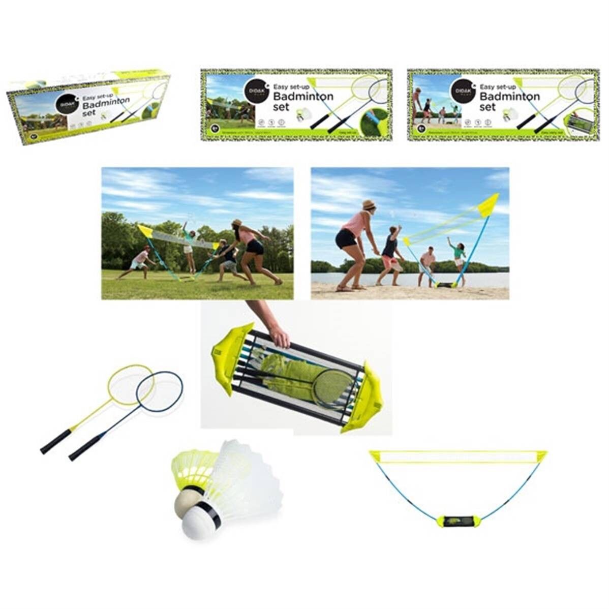 Set da badminton 360x160 cm - Didak Play