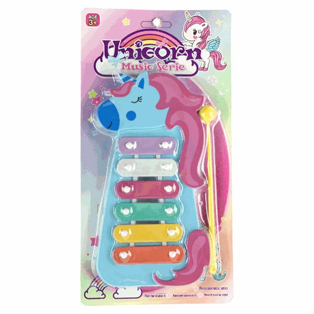 Blister Pack Xilofono Unicorno 16 x 31 Cm