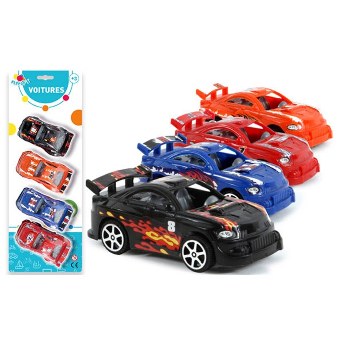 Blister 4 Auto 10 cm Ruota Libera 38x14x4 Cm