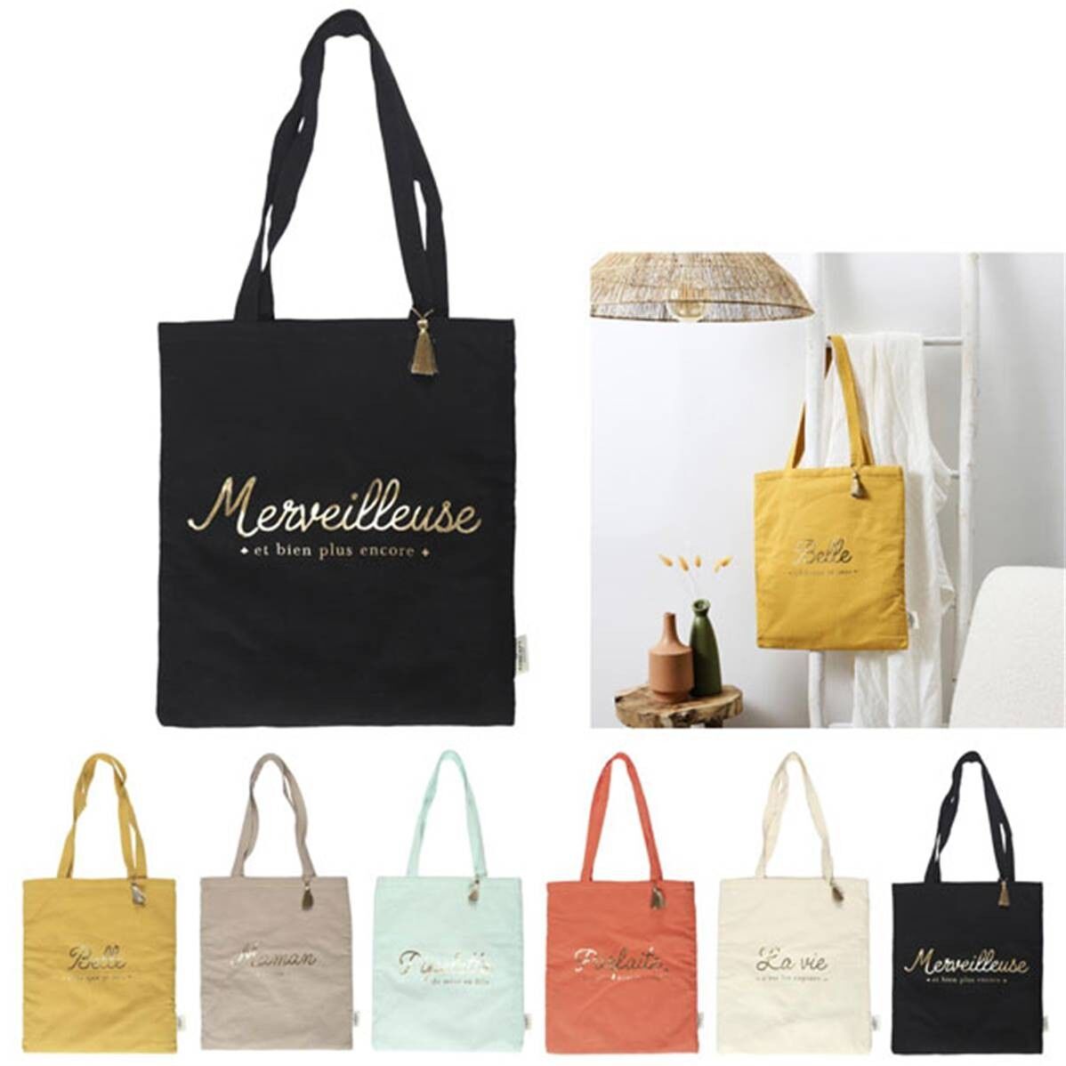 Borsa in garza di cotone 36,5 cm x 42 cm