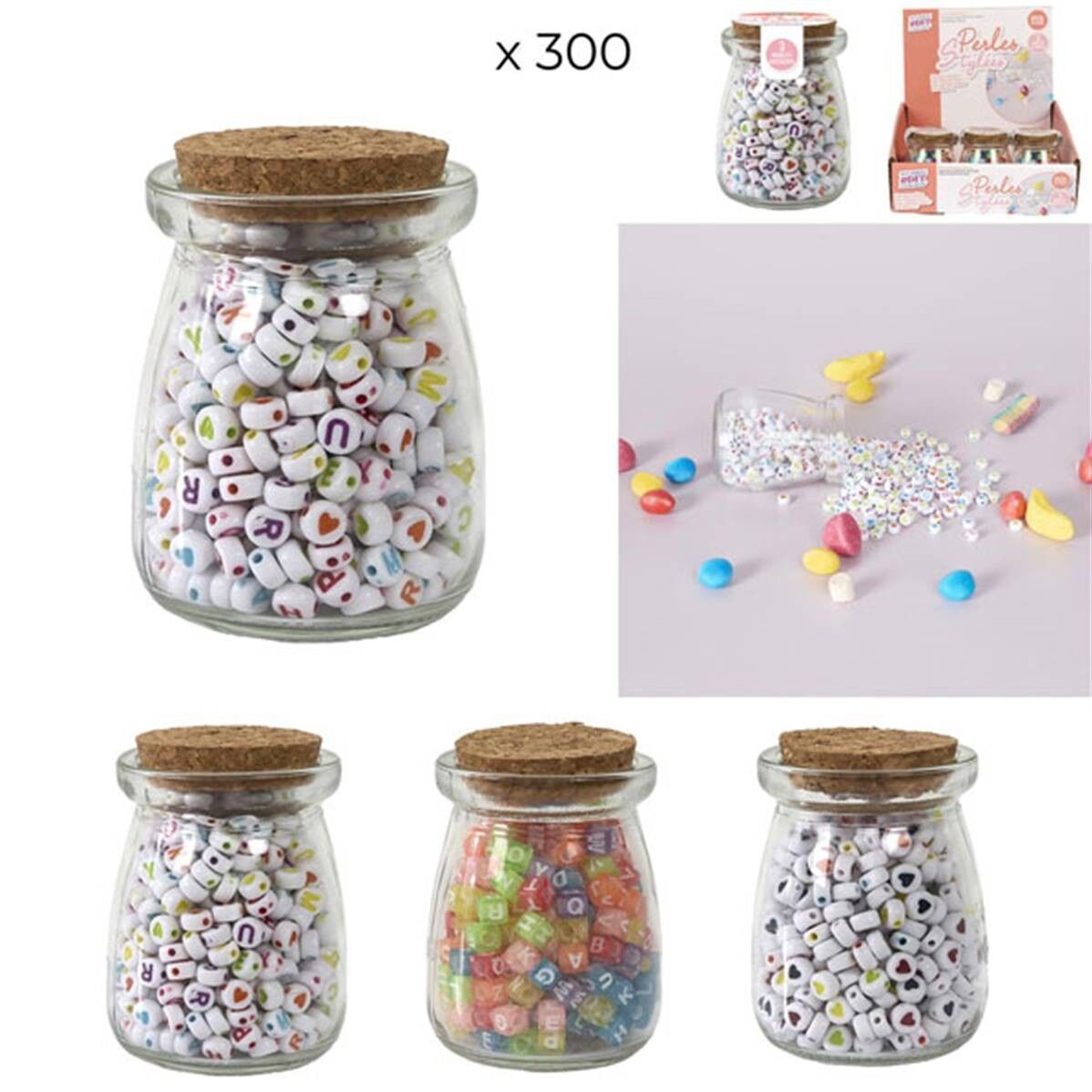 Barattolo di perline x 300
