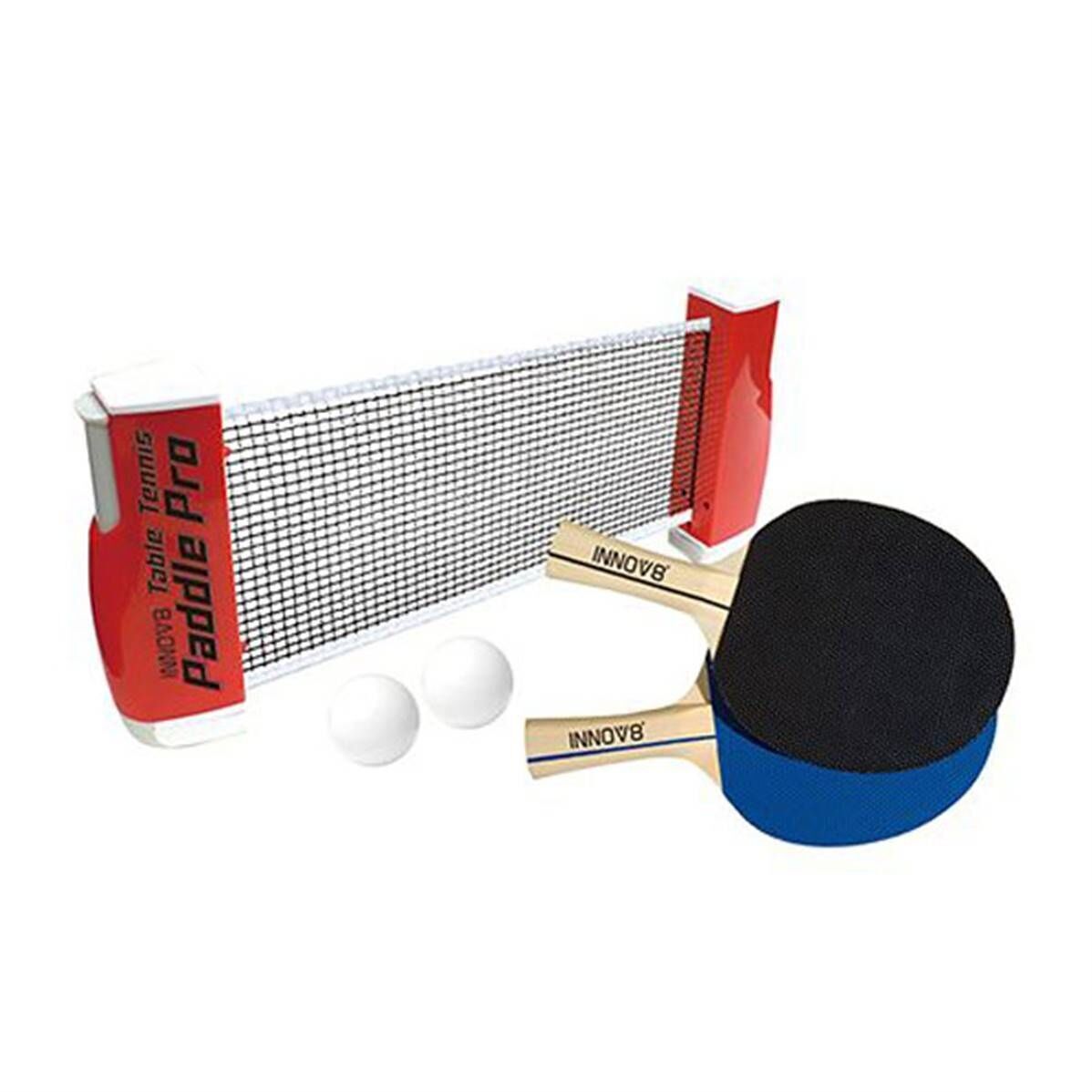 Rete da ping pong retrattile con racchetta e palline