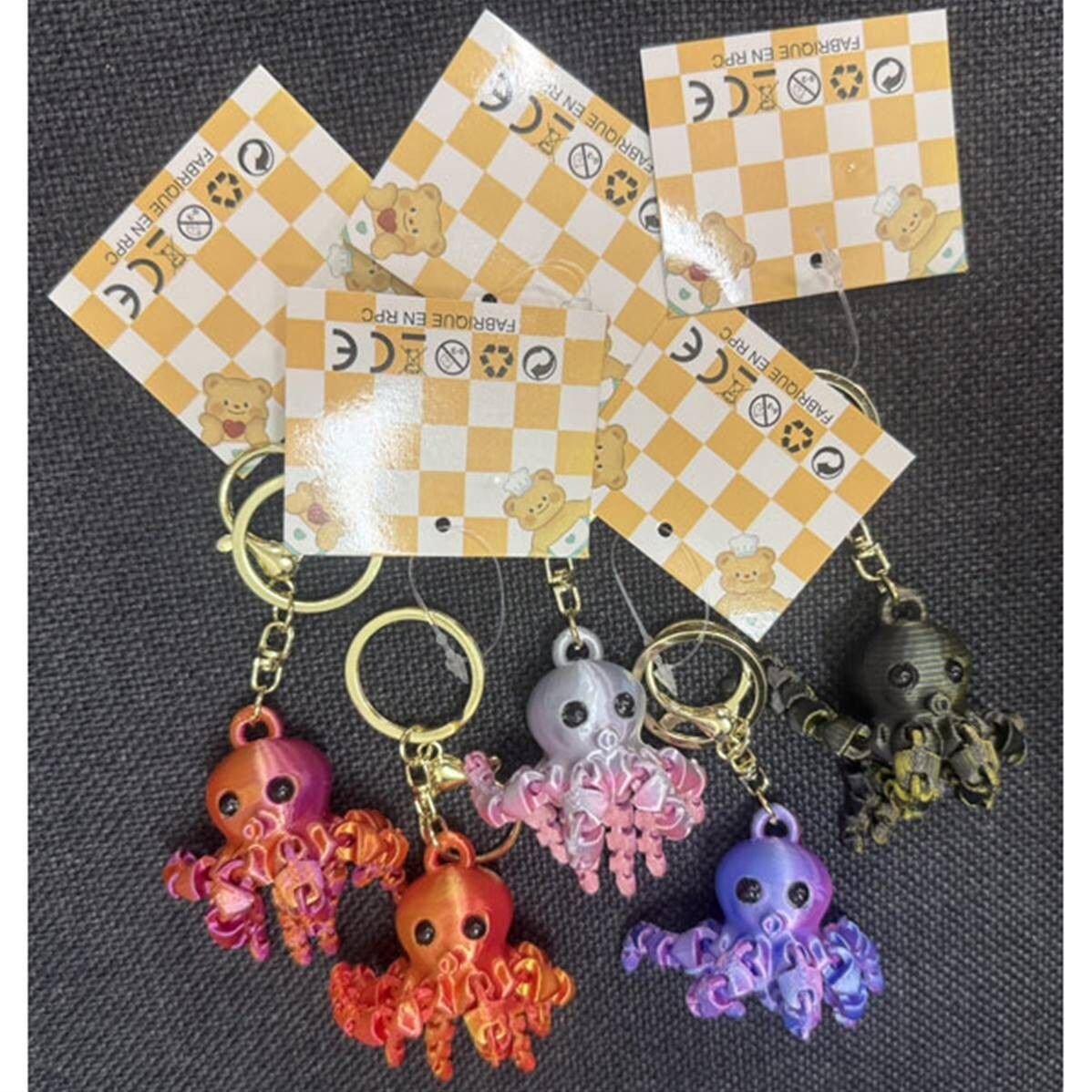 Portachiavi animali 3D - Polpi