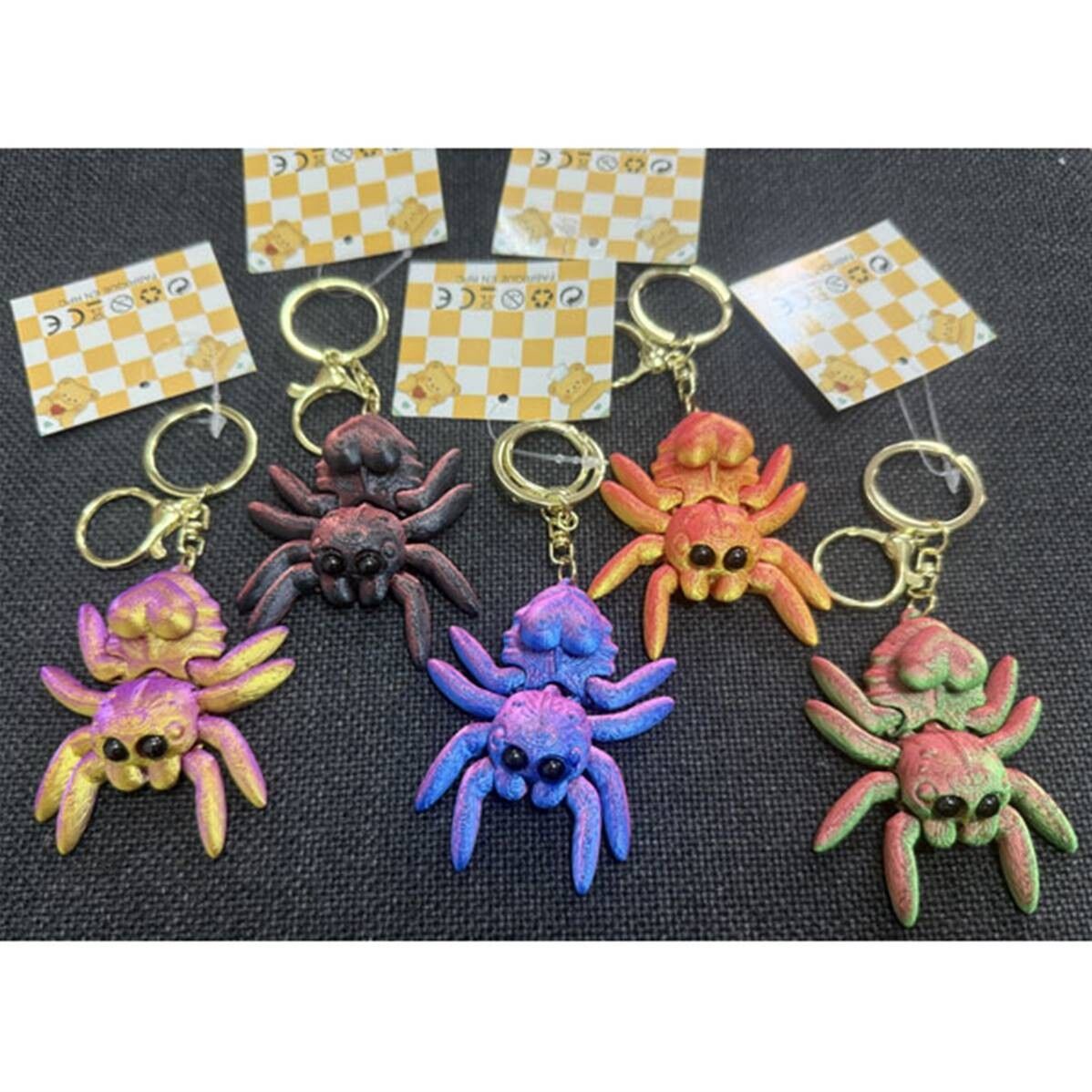 Portachiavi animali 3D - Ragni