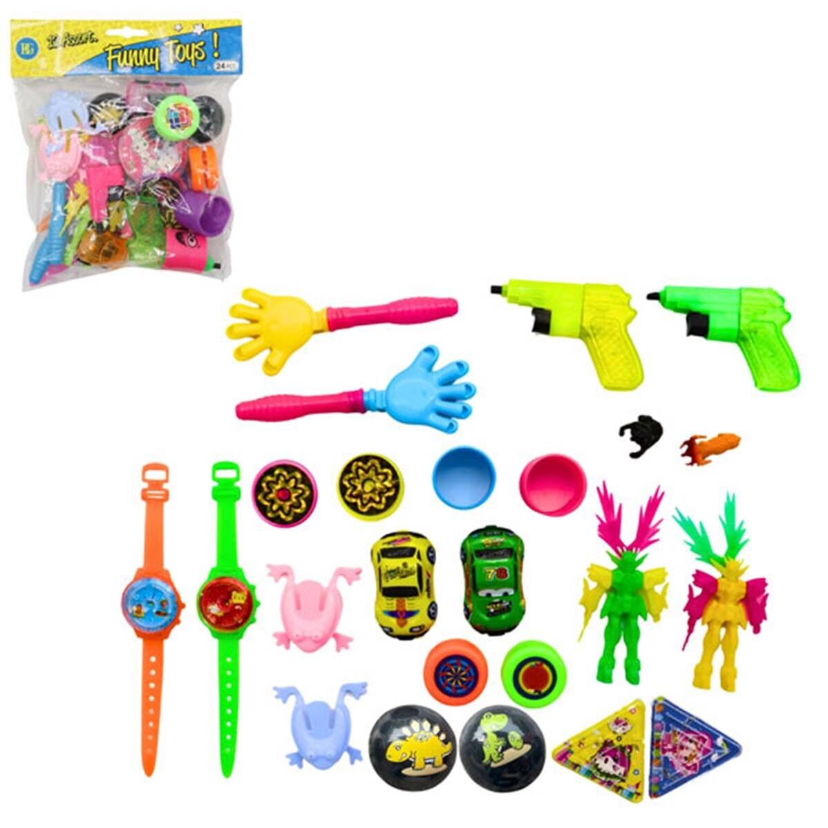 Sacchetto di 24 giocattoli di Carnevale