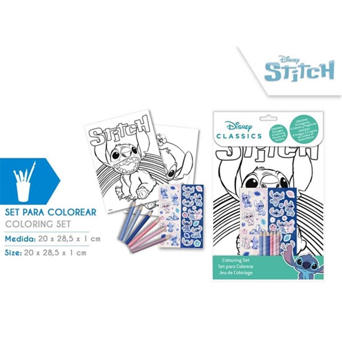 Set de Coloriage STITCH 20 x 28 Cm