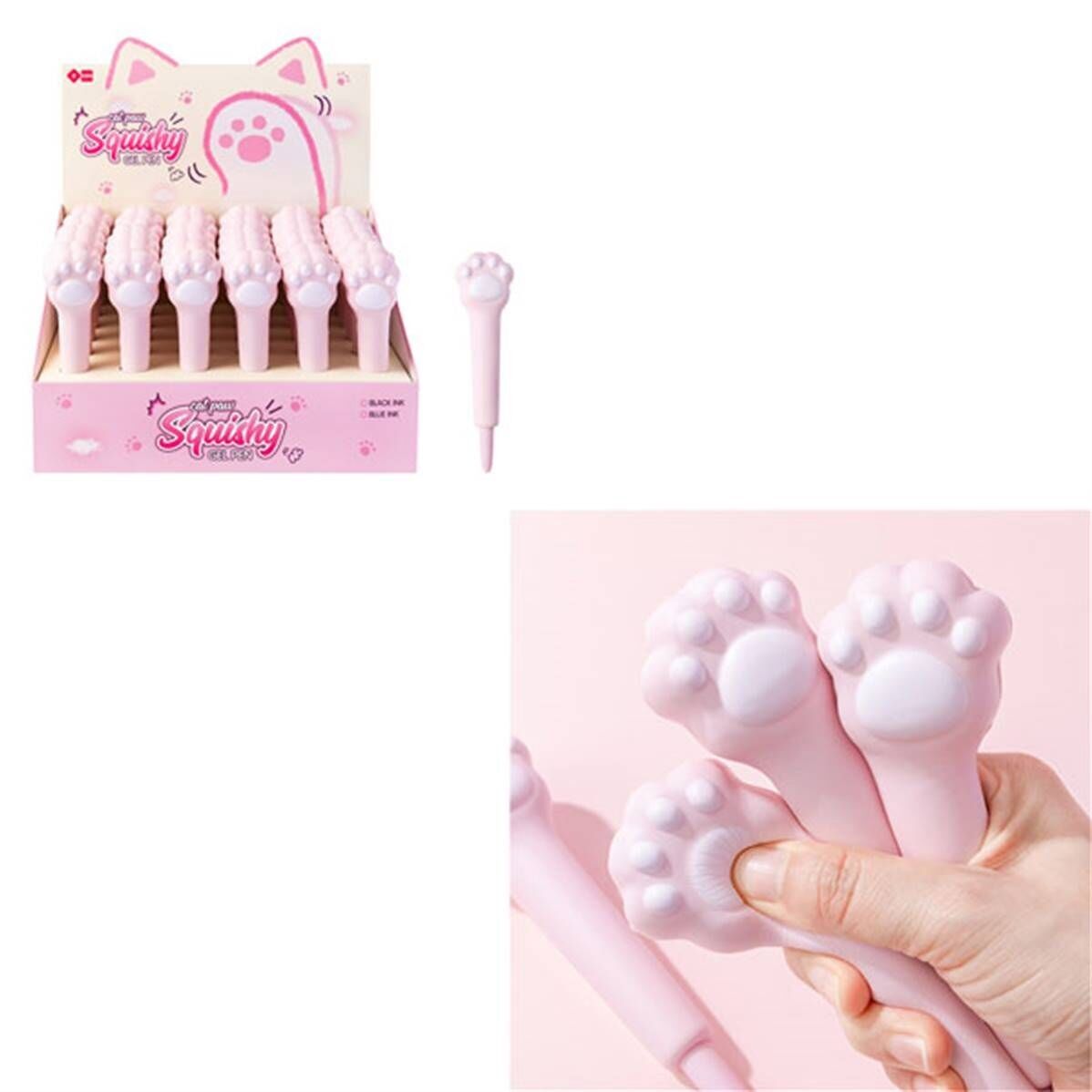 Penna gel Squishy Cat inchiostro blu 0,5 mm