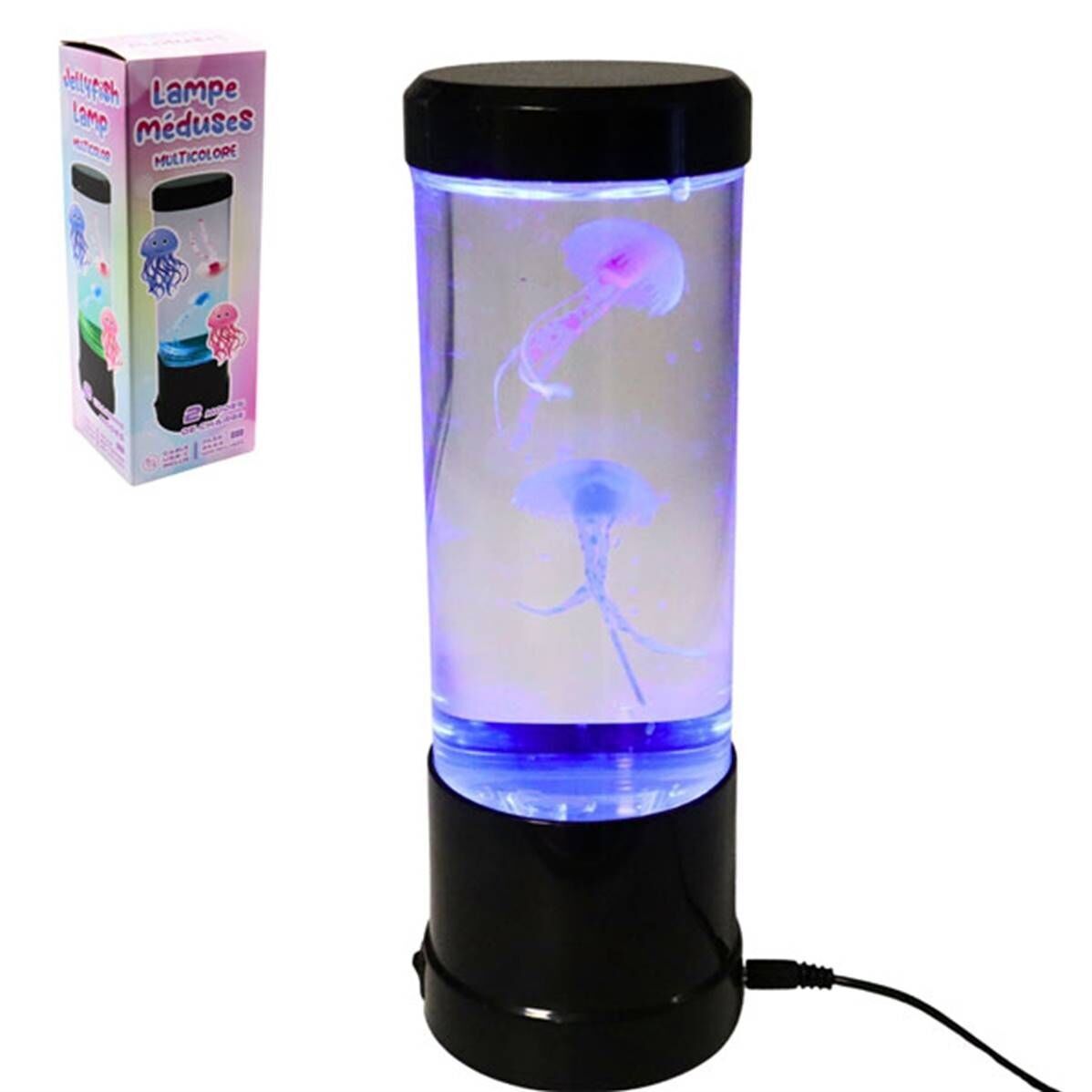 Lampada da discoteca a forma di medusa luminosa USB-C da 26 cm