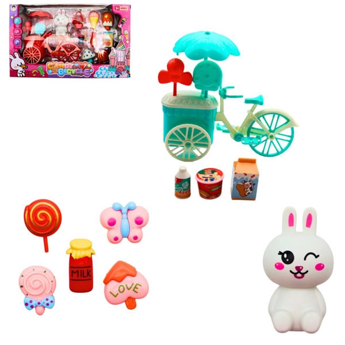 Kawaii Snack Bike 16cm con accessori