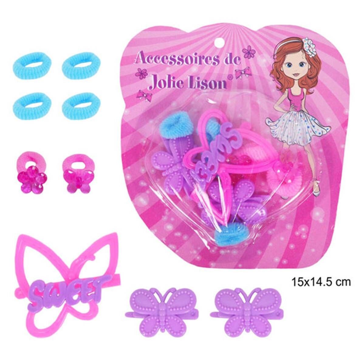 Blisterpackung mit Haaraccessoires