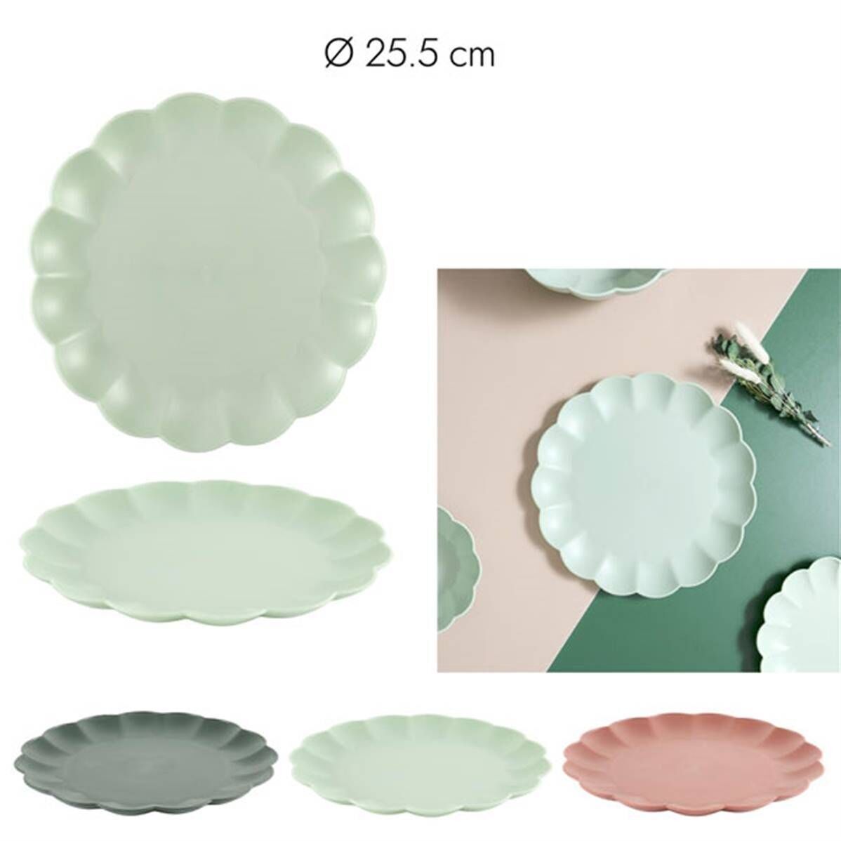 Iris Kunststoffplatte D25.5cm