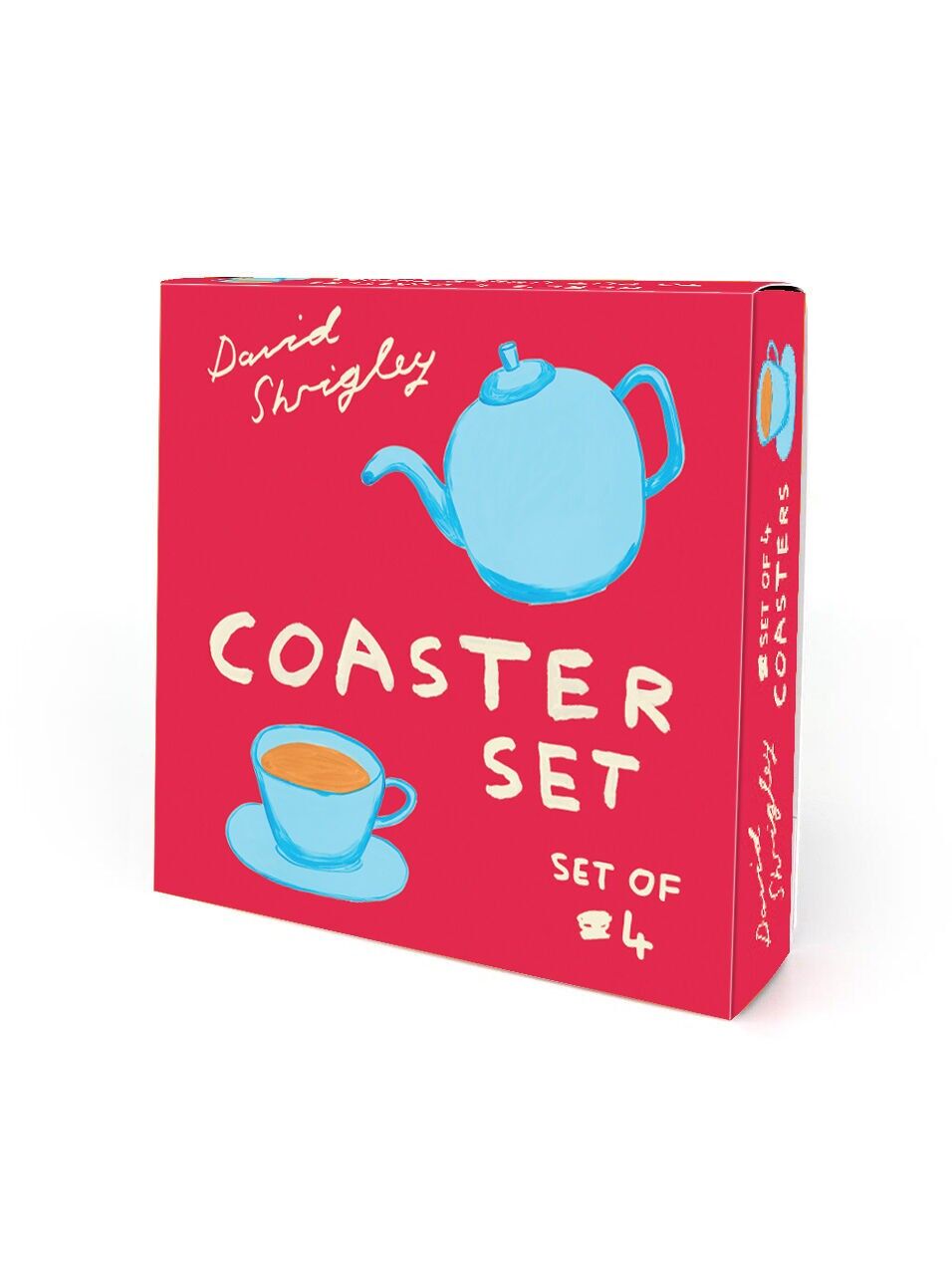 Regalo divertente - Confezione da 4 sottobicchieri (DSBOX010) di David Shrigley