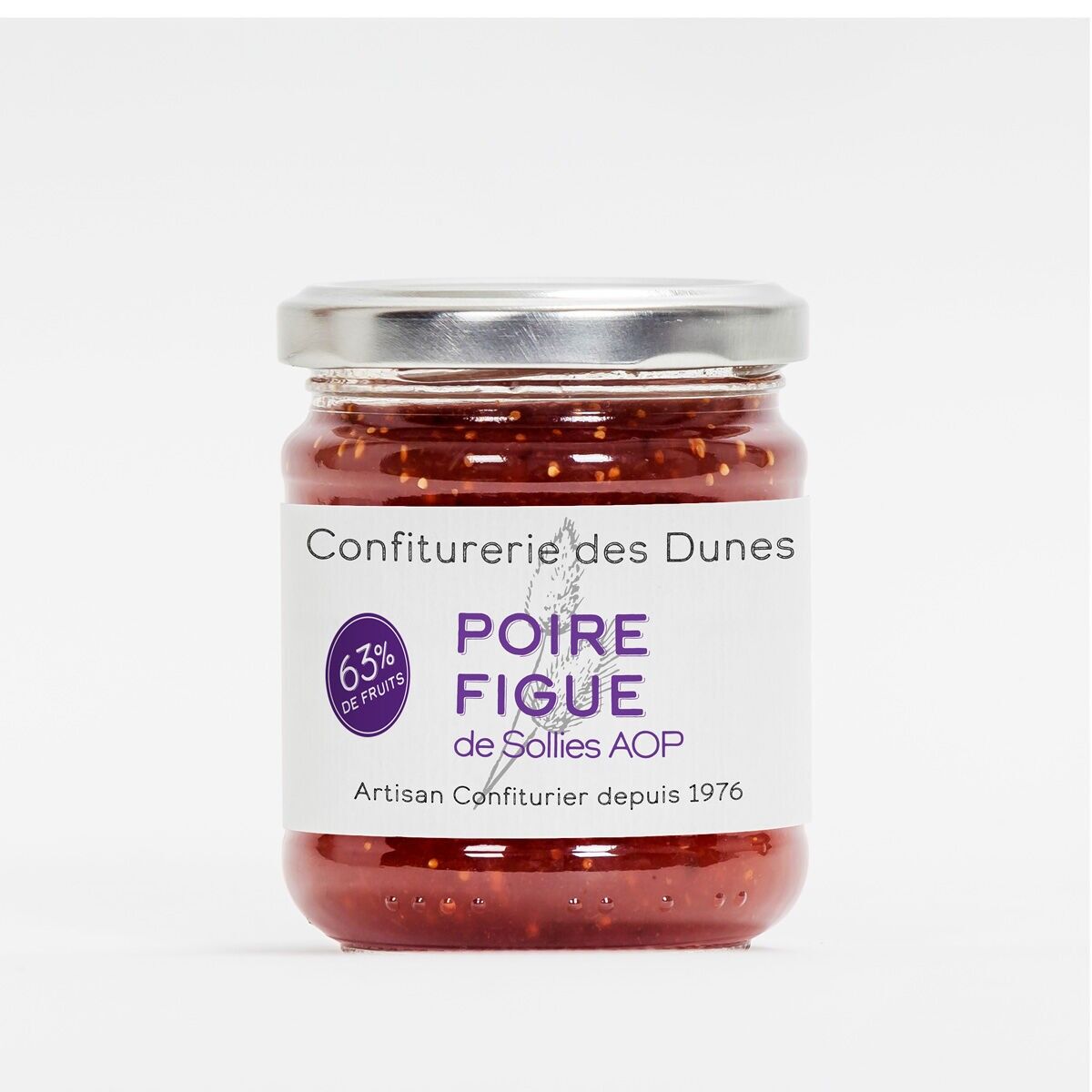 Confiture de Poire et Figue - Artisanale de Quiberon 210g